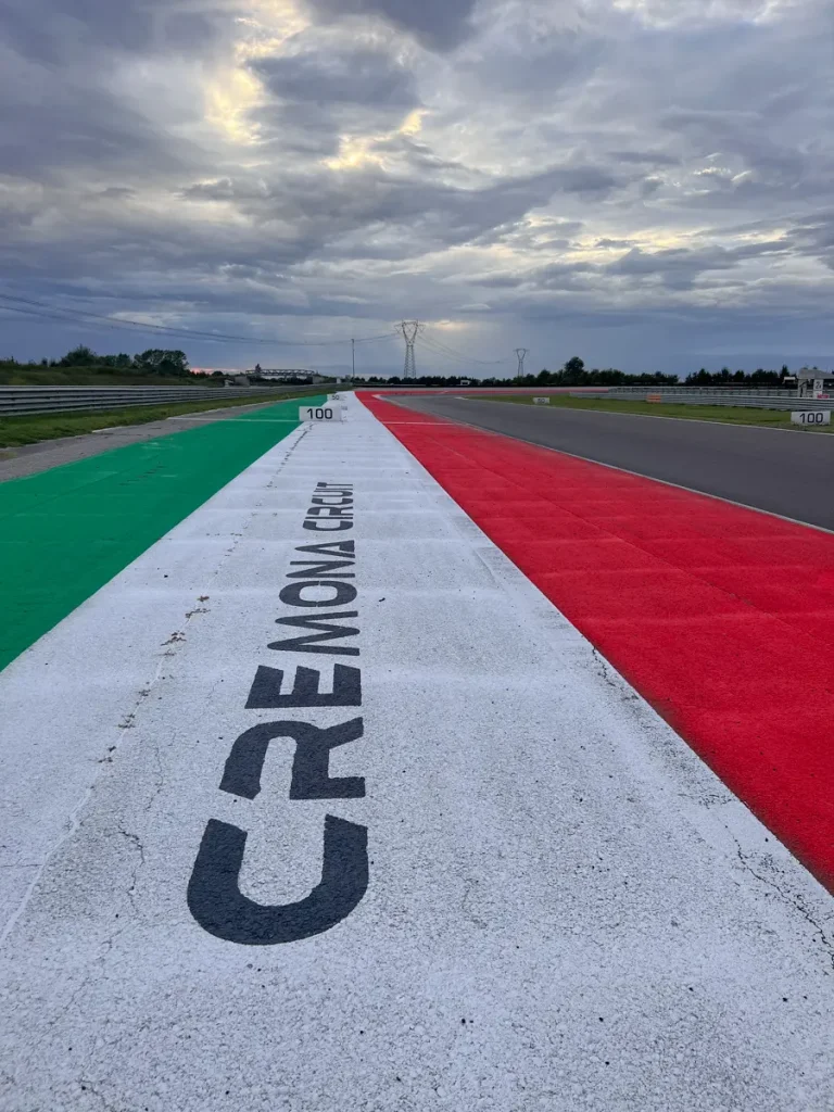 Rennstrecke Cremona, Renntraining mit Instruktor, Track walk